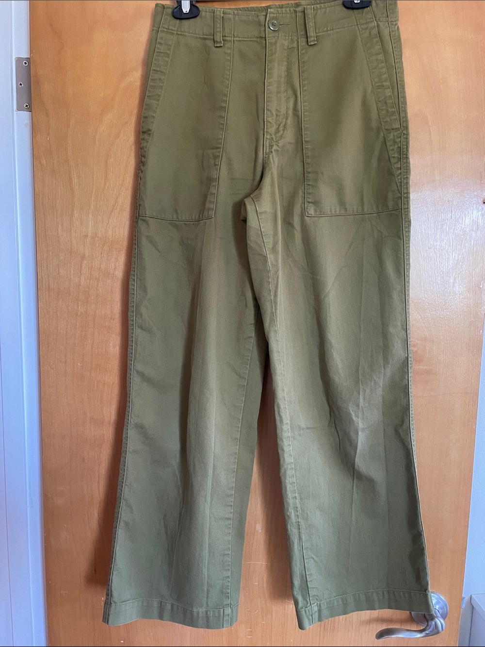 Cotton high loose pants